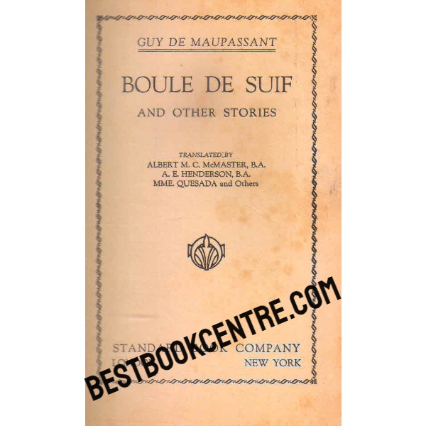 boule de suif and other stories