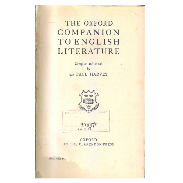 The Oxford Companion to English Literature