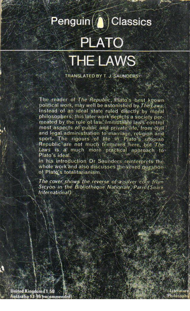 Plato The Laws