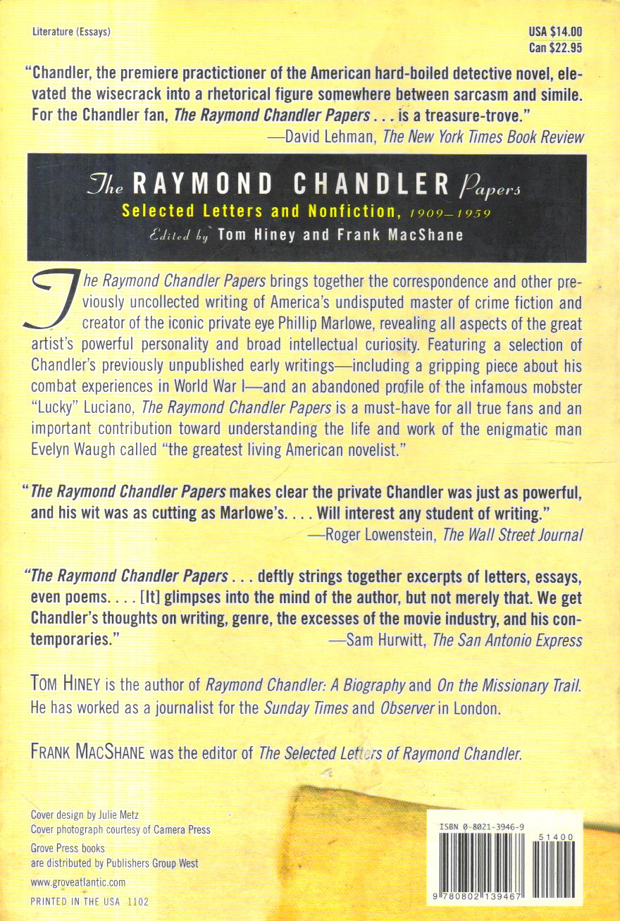 The Raymond Chandler Papers