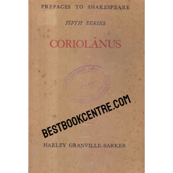 prefaces to shakespeare fifth series coriolanus