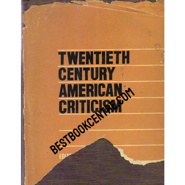 Twentieth Century American Criticism 1st edition