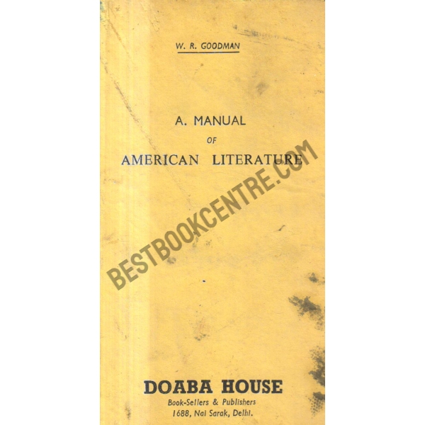 A Manual of American Literature 1st Edition