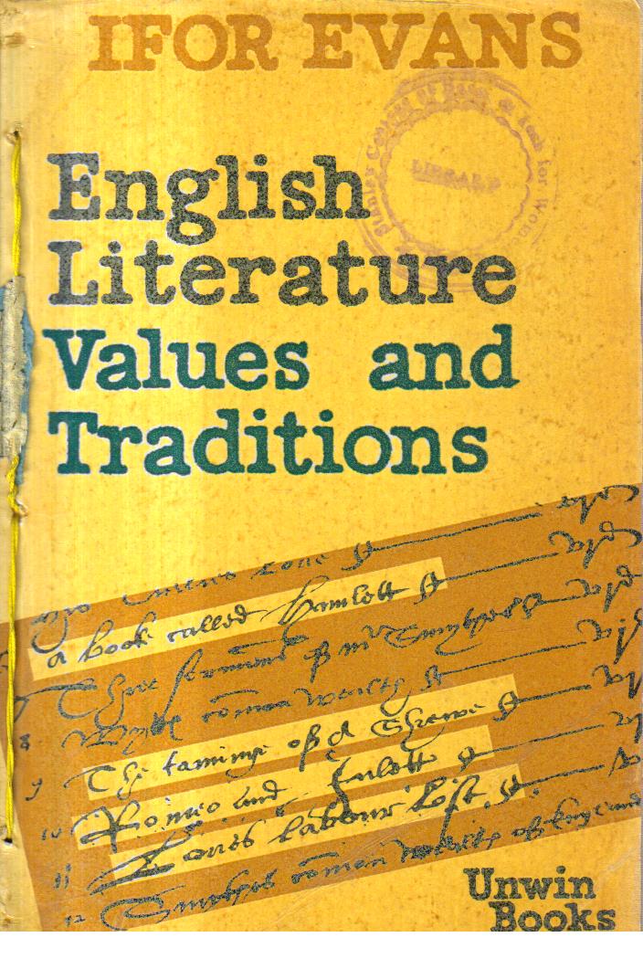 English Literature Values and Tradition