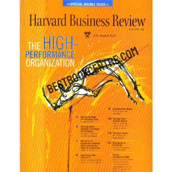 Harvard Business Review july Agust 2005