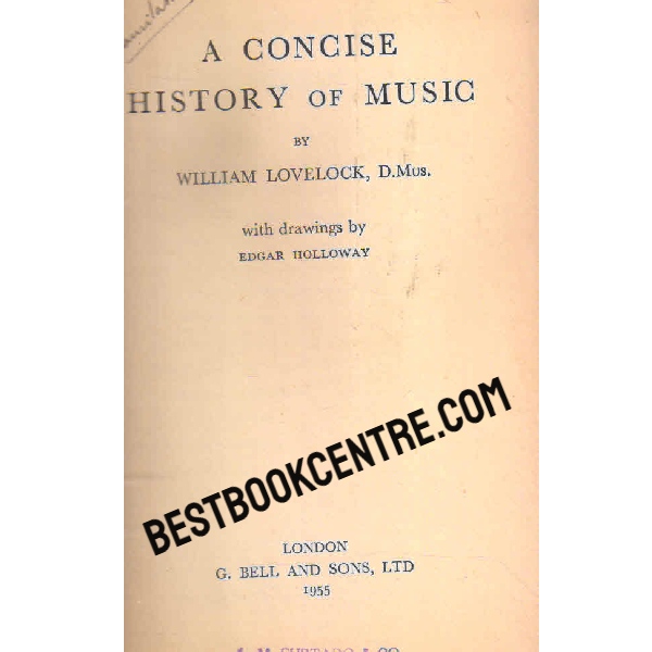 a concise history of music