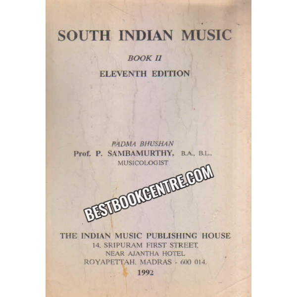 south indian music book 2 3 4 and 5 (4 books set)