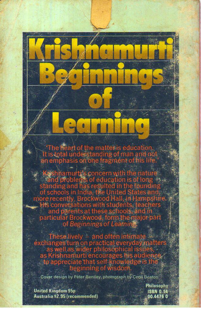 Beginnings of Learning.