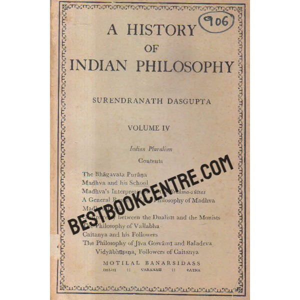 history of indian philosophy volume 5