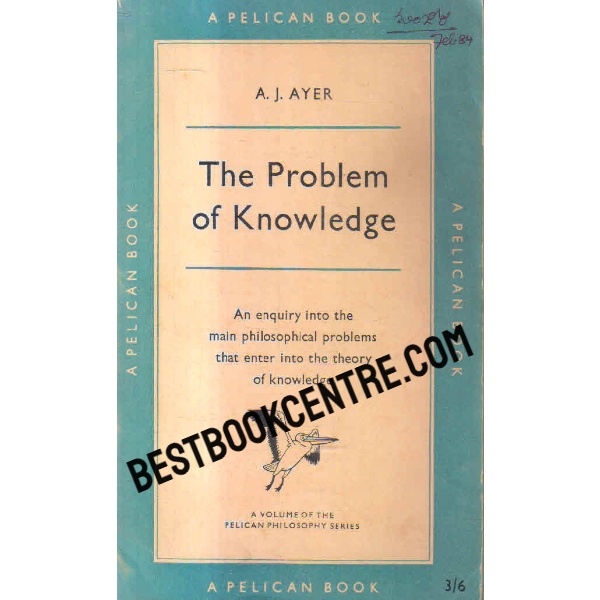the problem of knowledge 1st edition