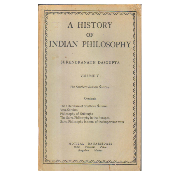 A History of Indian Philosophy 5 Volume Paperback Set