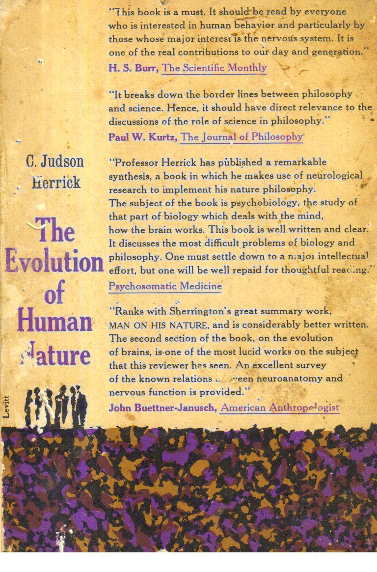 The Evolution of Human Nature.
