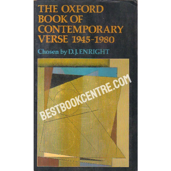 The oxford book of contemporary verse 1945 1980