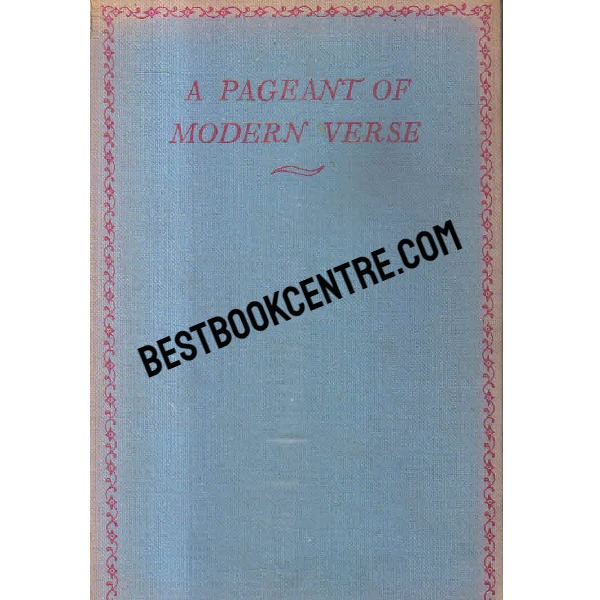 a pageant of modern verse