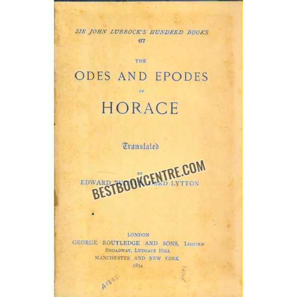 ODES AND EPODES OF HORACE 