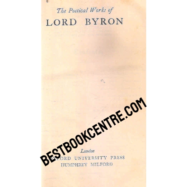 the poetical works of lord byron