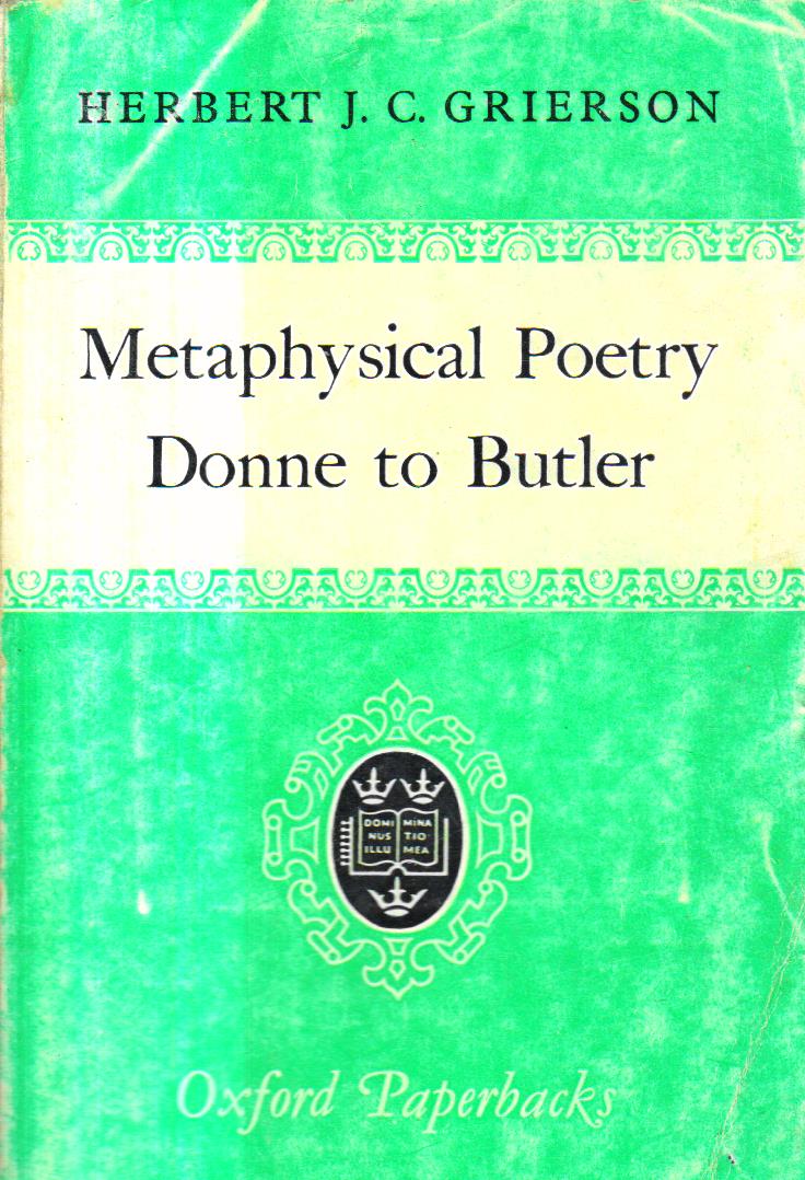 Metaphysical Poetry Donne to Butler