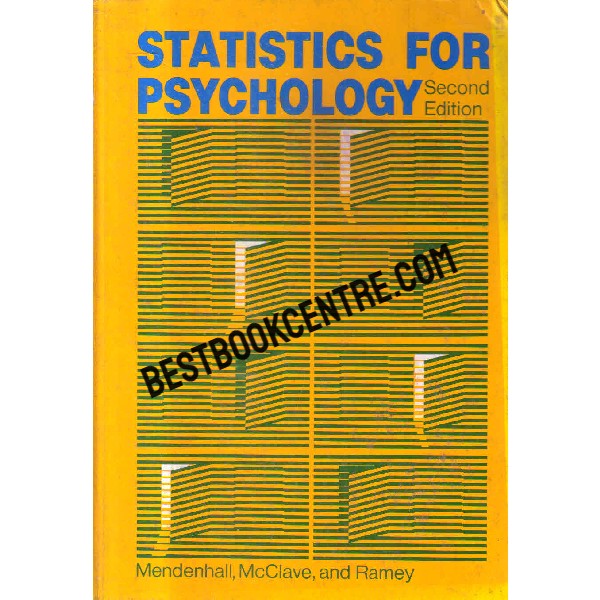 statistics for psychology second edition