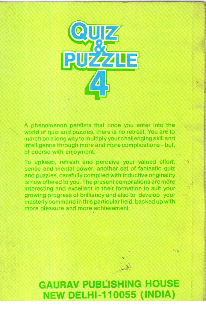 Quiz & Puzzle 4