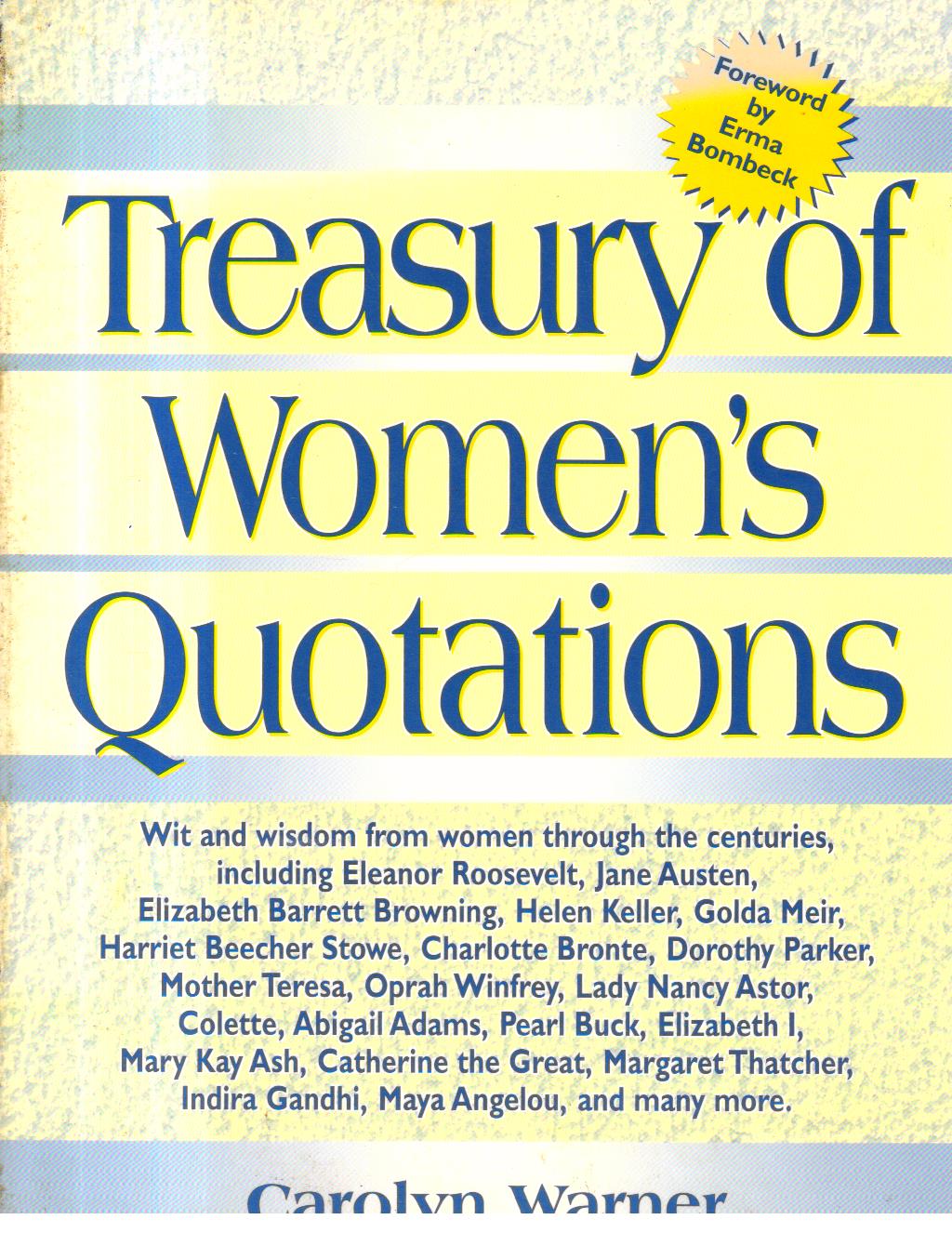 Treasury of Women's Quotations.