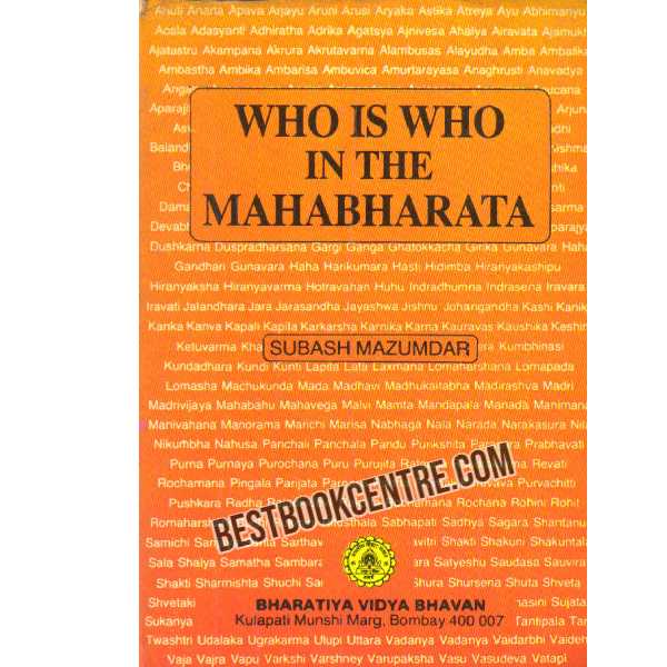 Who is who in the Mahabharatha 