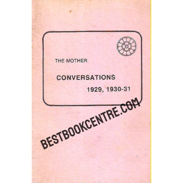 The Mother Conversations 1929 1930 1931