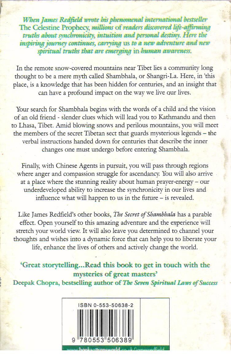 The Secret of Shambhala in search of the Eleventh Insight