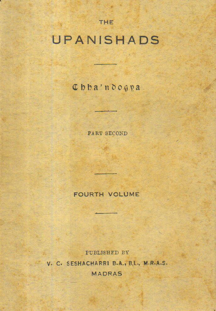 The Chhandogya Upanishads Volume 4.