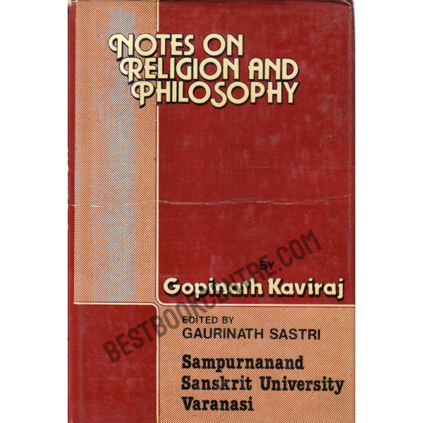 Notes on Religion and Philosophy.