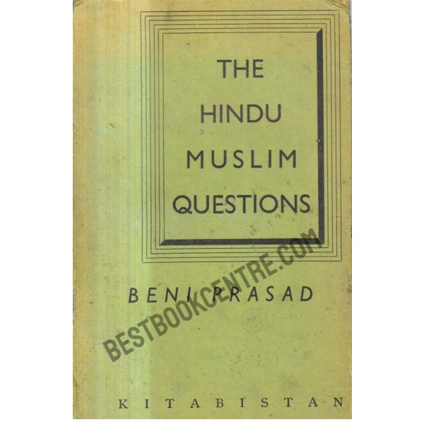 The Hindu Muslim Questions