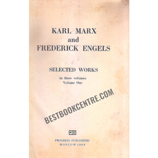 Karl Marx And Frederick Engels selected work volume 1 and 2 set of 2 books