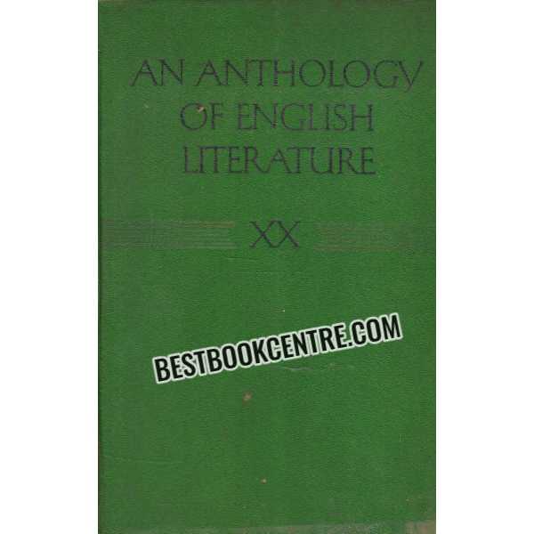 an anthology of english literature 