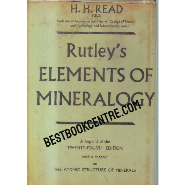 rutleys elements of minrealogy 24th edition