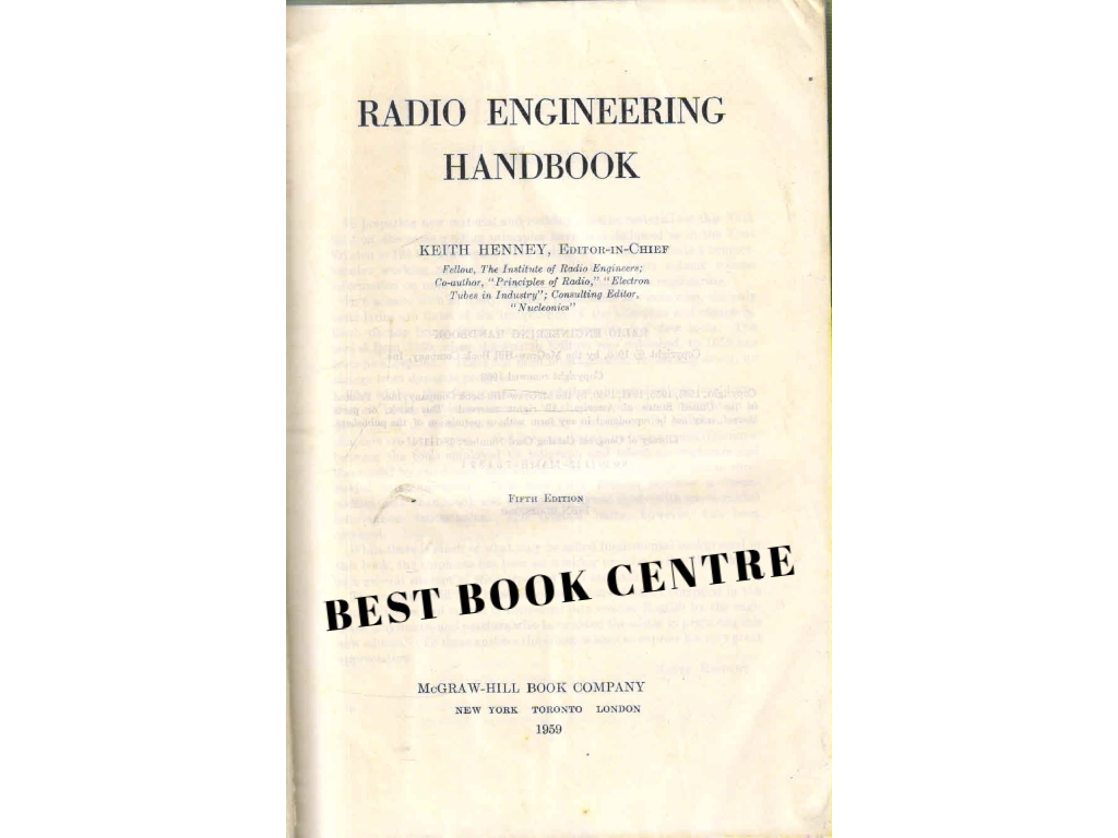 Radio Engineering Handbook Fifth Edition 