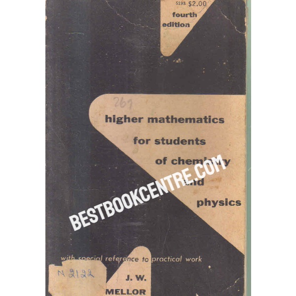 higher mathematics for students of chemistry and physics fourth edition