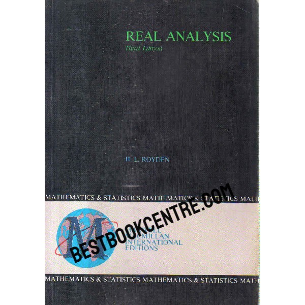 real analysis third edition book at Best Book Centre.