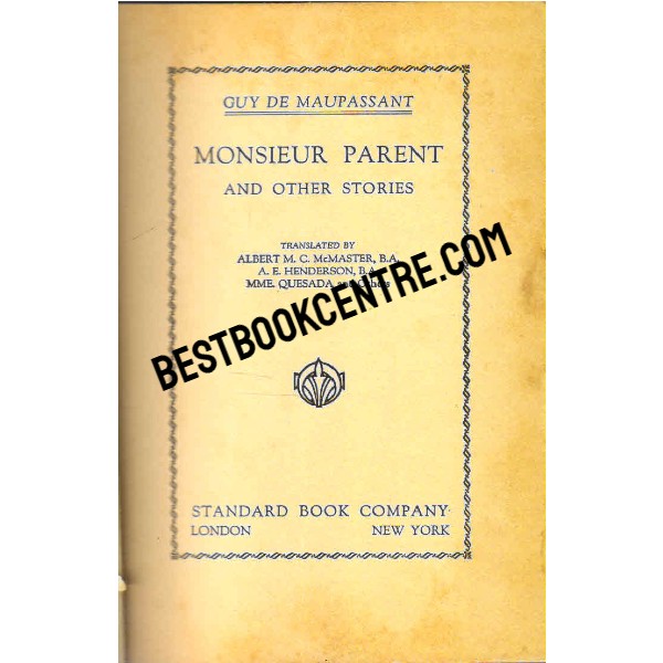 Monsieur Parent and Other Stories