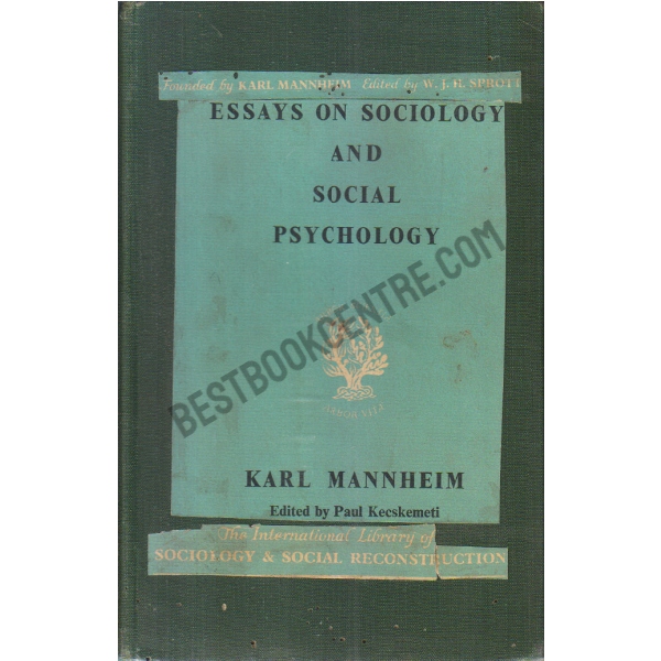 Essays on Sociology and Social Psychology