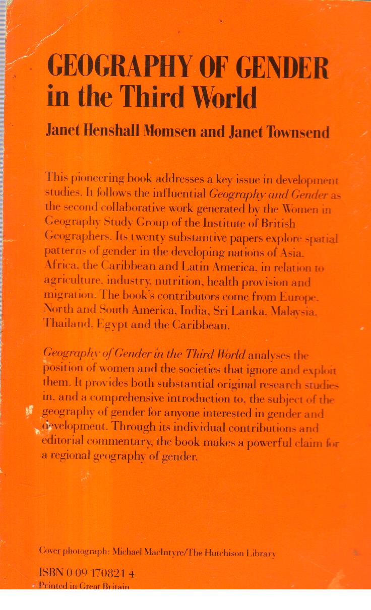 Geography of Gender in the Third World